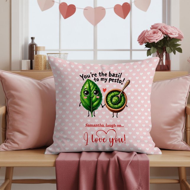 Funny Valentine Cartoon Food Pillow Personalised (Funny Valentine Cartoon Food Pillow Personalized)