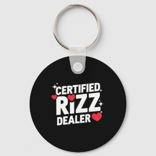 Funny Valentine Certified Rizz Dealer Gen Alpha Me Key Ring