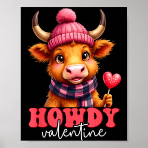 Funny Valentine Cow 2026 For Men Women Poster