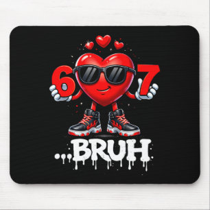 Funny Valentine Days 67 Ice Cream Meme Six Seven  Mouse Pad