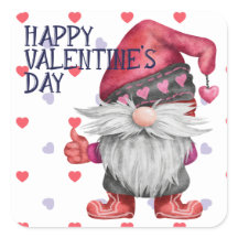 Funny Valentine Gnome Hearts 