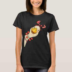 Funny Valentine Goose 6 7 Six Seven Meme Matching  T-Shirt
