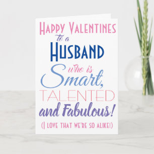 Funny Valentine Husband Card