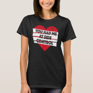 Funny Valentine Jiu Jitsu You Had Me At Side Contr T-Shirt