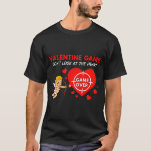Funny valentine love meme game heart gamer romance T-Shirt