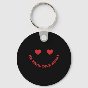 Funny Valentine Mr. Steal Your Heart Kids Boys 2 S Key Ring