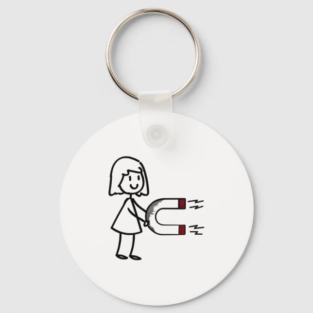 Funny Valentine’s Day Couple Matching For Men Wome Key Ring (Front)