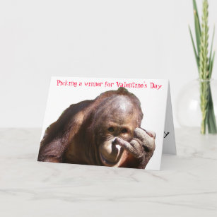 Funny Valentine Silly Animal Humour Holiday Card