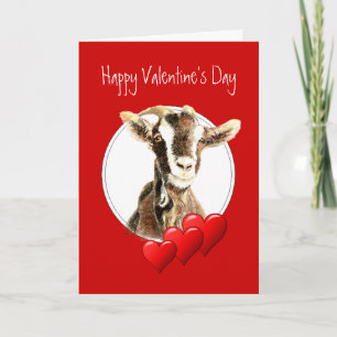 Funny Valentine to Old Goat, humour Holiday Card