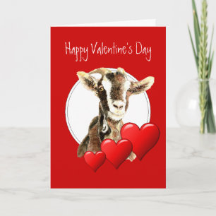 Funny Valentine to Old Goat, humour Holiday Card