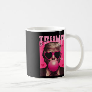 Funny Valentine Trump Pink Bubble Gum Cute Trump V Coffee Mug