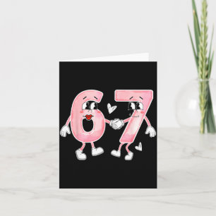 Funny Valentine's Day 6 7 Six Seven Meme Valentine Card