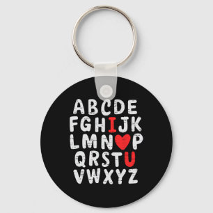 Funny Valentines Day Alphabet Abc Teachers Boys Gi Key Ring