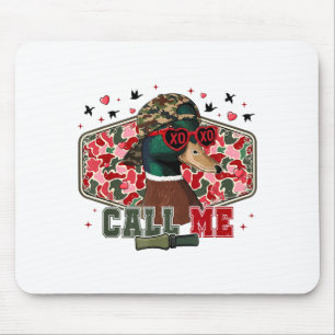 Funny Valentine's Day Boy Duck Hunting Call Me Tod Mouse Pad