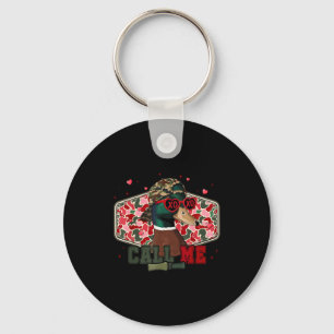 Funny Valentines Day Boy Duck Hunting Call Me Todd Key Ring