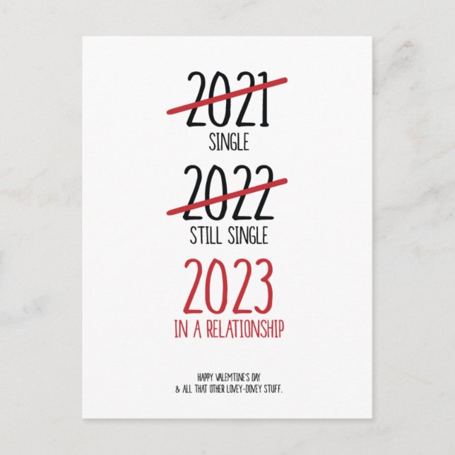 Funny Valentine's Day Card 2023 In a relationship (Front)