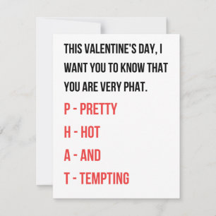 Funny Valentines day card for her