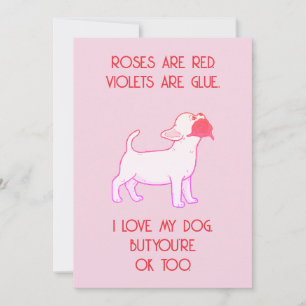 Funny Valentine's Day Card - Love Dog Design