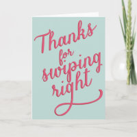 Funny Valentine's Day Card | Swipe Right