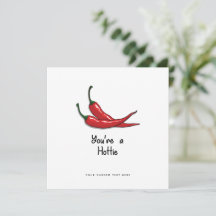 Funny Valentines Day Card - You're a Hotty Spicy