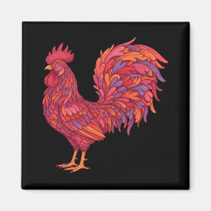 Funny Valentines Day Chicken Heart Chickens Mum Co Magnet