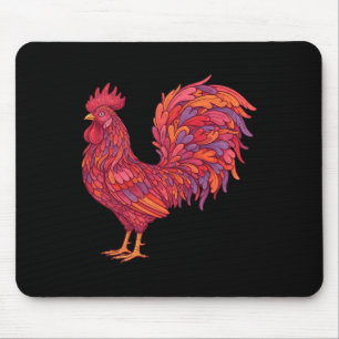 Funny Valentines Day Chicken Heart Chickens Mum Co Mouse Pad