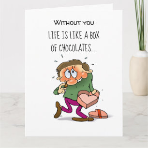 Funny Valentine's Day Chocolate Card