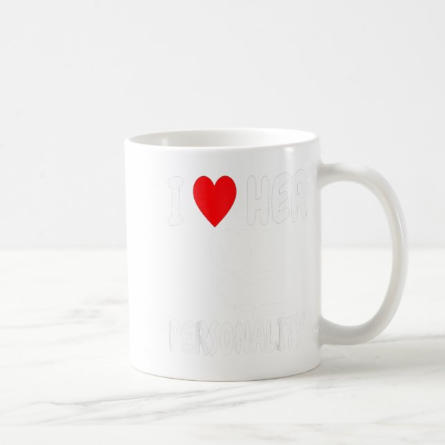 Funny Valentine's Day Couple Matching I Love Her I Coffee Mug (Right)