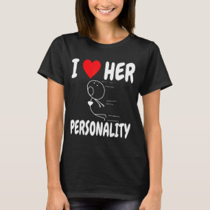 Funny Valentine's Day Couple Matching I Love Her I T-Shirt
