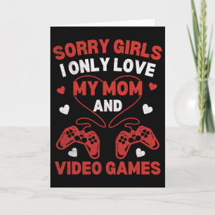 Funny Valentines Day For Boys Kids Video Games Fun Card
