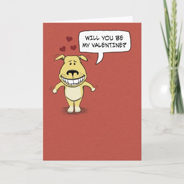 Funny Valentine's Day: Hump Your Leg Holiday Card (Front)