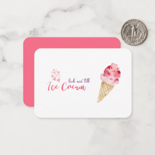 Funny Valentine's Day Ice Cream Joke Quote Card