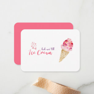 Funny Valentine's Day Ice Cream Joke Quote Card