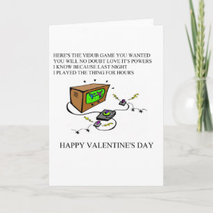 funny valentine's day poem holiday card