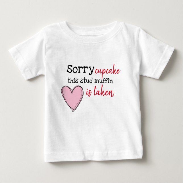funny valentine's day shirt for toddler (Front)