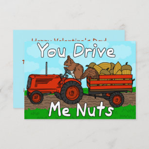 Funny Valentine's Day Squirrel Pun Kids Classroom Invitation
