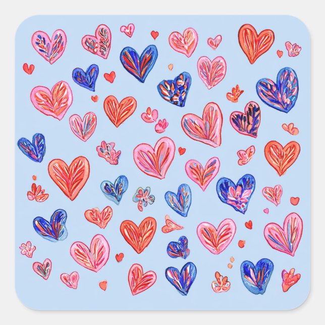 Funny Valentine's Day Sticker Pack – Cute Gift  (Front)