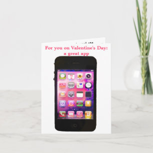 Funny Valentine's Day with iPhone App Holiday Card