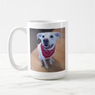 Funny Valentine's Day You Make Me Smile Dog Coffee Mug