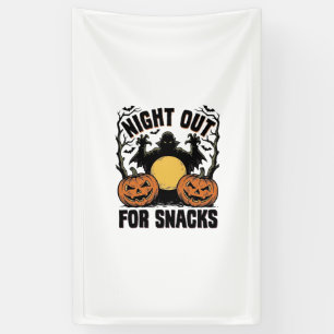 Funny Vampire Shirt with Spooky Pumpkin Night Art_ Banner
