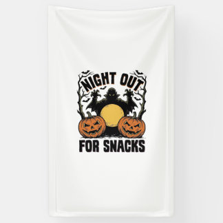 Funny Vampire Shirt with Spooky Pumpkin Night Art_ Banner