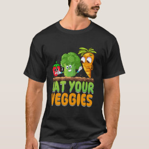 Funny Vegan Apparel with Eat Your Veggies T-Shirt