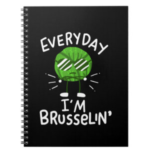 Funny Vegan Brussels Sprouts Notebook
