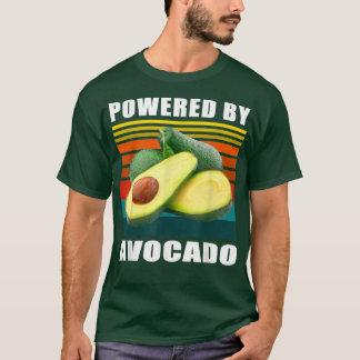 Funny Vegan Foodie Lovers Powered By Avocado Men W T-Shirt