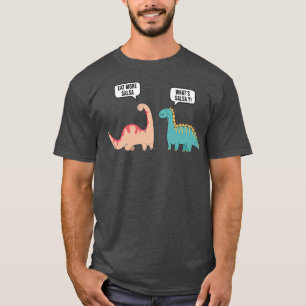 Funny Vegan & Herbivore Salsa Design With Cute Din T-Shirt
