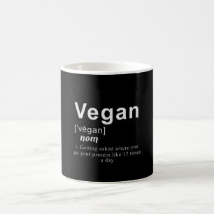 Funny Vegan Shirt - Vegan Definition Coffee Mug