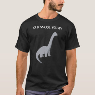 Funny Vegan T Shirt with Dinosaur image