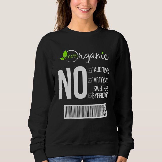 Funny Vegan Tee 100 Organic Plant Base Design (Front)