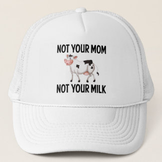 Funny Vegan, Vegetarian Cow / Milk Quote Trucker Hat