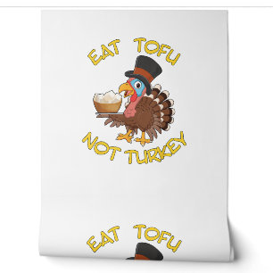 Funny Vegan Vegetarian Thanksgiving Meal Eat Tofu Wallpaper